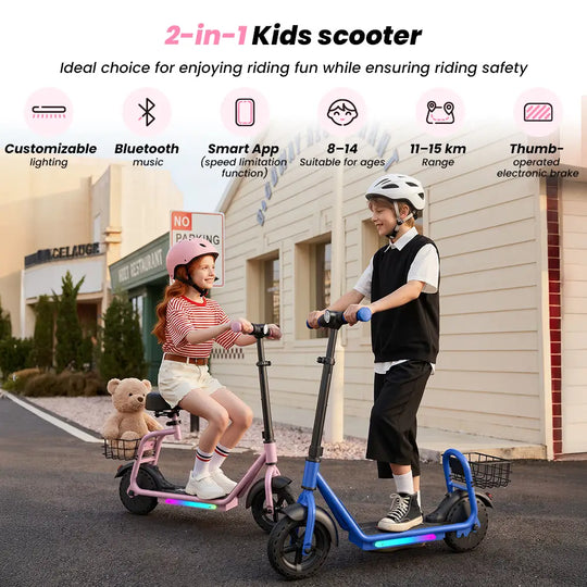 iScooter iK7 Kids Electric Scooter With seat