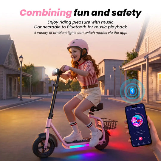 iScooter iK7 Kids Electric Scooter With seat