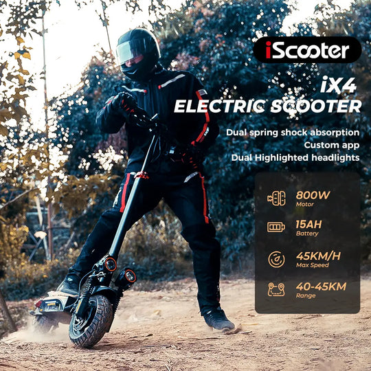 iScooter iX4 800W Off-Road Electric Scooter 45km/h