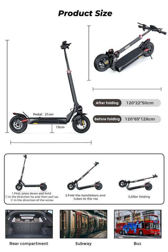 iScooter iX4 800W Off-Road Electric Scooter 45km/h