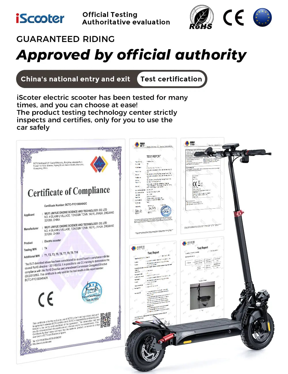 iScooter iX4 800W Off-Road Electric Scooter 45km/h