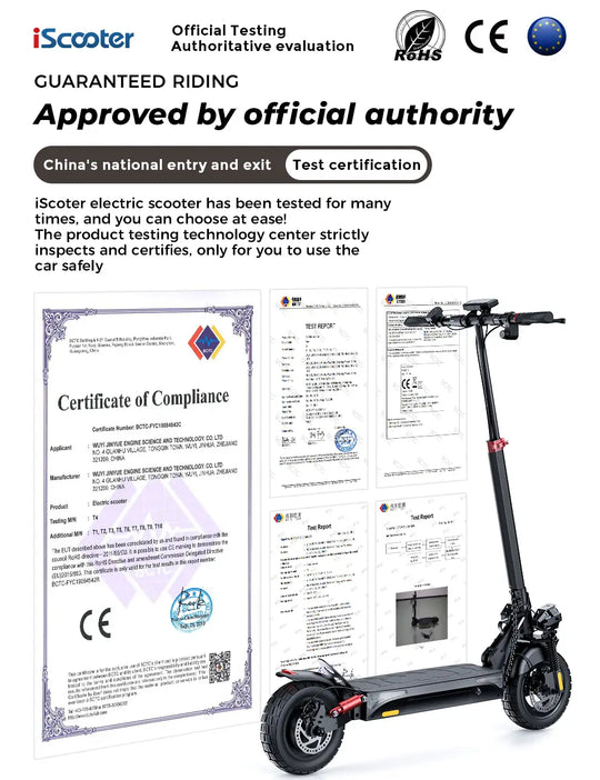 iScooter iX4 800W Off-Road Electric Scooter 45km/h