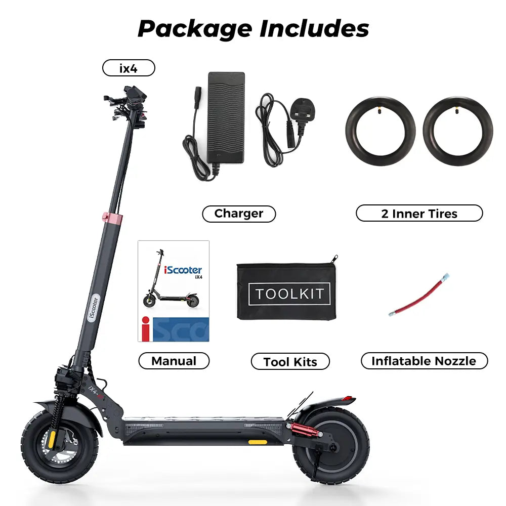 iScooter iX4 800W Off-Road Electric Scooter 45km/h