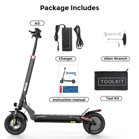 iScooter iX3 800W Off-Road Electric Scooter 40km/h