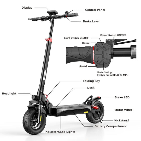 iScooter iX3 800W Off-Road Electric Scooter 40km/h