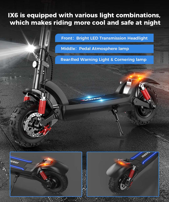 iScooter iX6 1000W Electric Off-Road Scooter