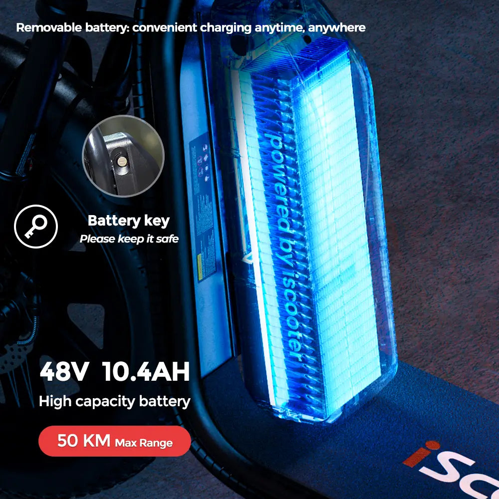 iScooter F7 Seated Electric Scooter Light commuting